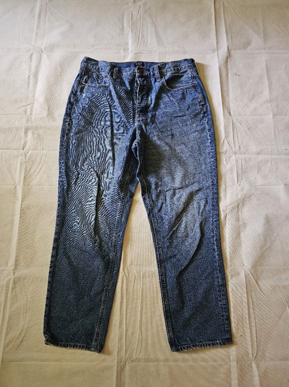 J. Crew Straight-Leg Jeans in Dark Blue